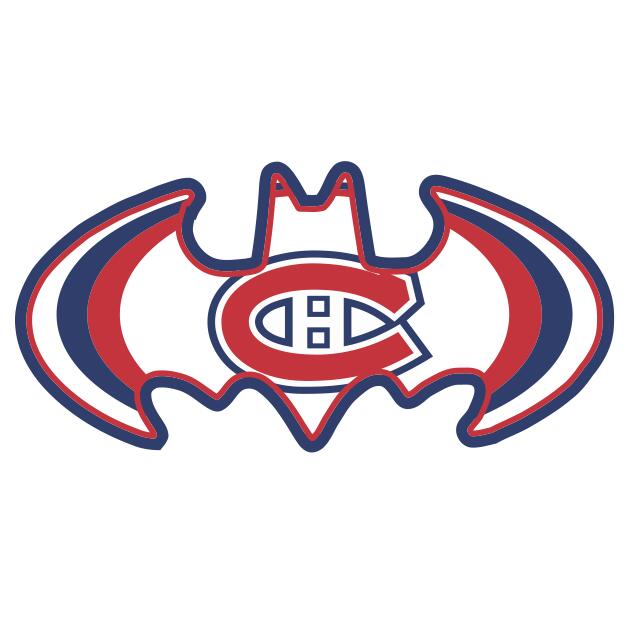 Montreal Canadiens Batman Logo fabric transfer